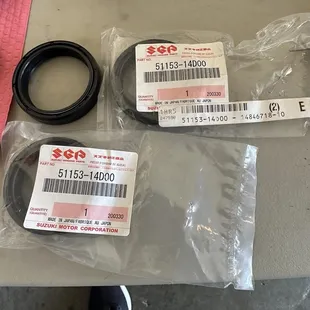 43mm Suzuki fork seals work on most XB Buells.