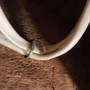 Romex sheathing damaged from stapling.