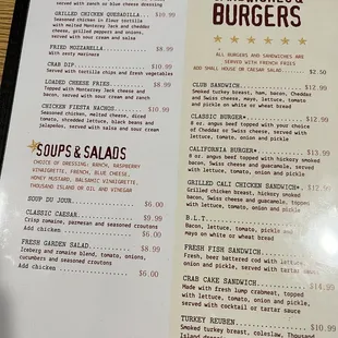 Updated Menu- 5/2022