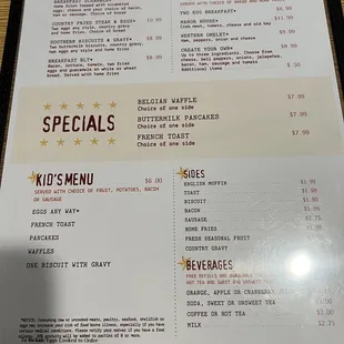 Updated Menu-Breakfast 5/2022