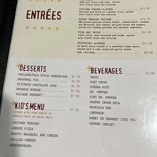 Updated Menu- 5/2022