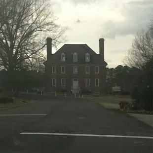 The manor house as you drive in