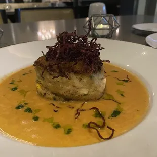 Crab cake appetizer