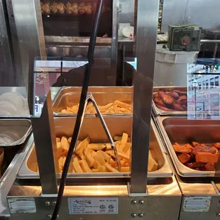 Steak fries and Yucca fries