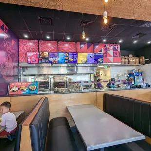 interior, sushi and sashimi