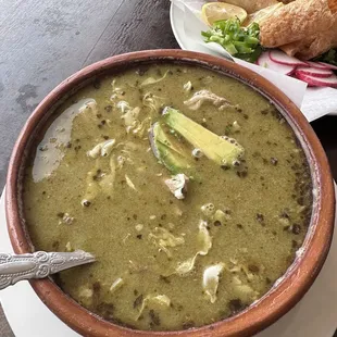 Green pork pozole