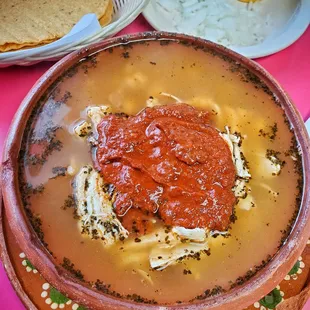 Pozole estilo oaxaca