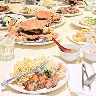 Peppercorn Crab Fried Calamari Basil Eggplant Shrimp Fried Rice Baby Bok Choy