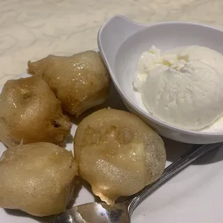 Fried Banana with Ice Cream