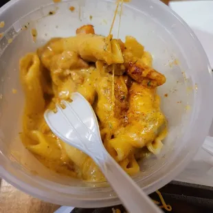 The best side of crayfish mac-and-cheese!