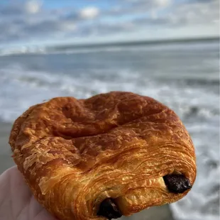 What&apos;s for breakfast? A chocolate croissant of course.