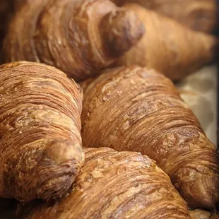 Croissants! Chocolate as well as almond too. Morning and custard bun as well. Be sure to grab the Pan Suisse if they have it.