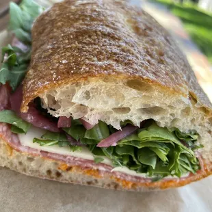 Spicy Salami Sandwich