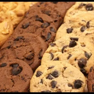 a variety of cookies