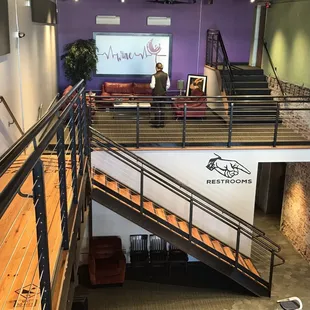 staircase leading to second floor