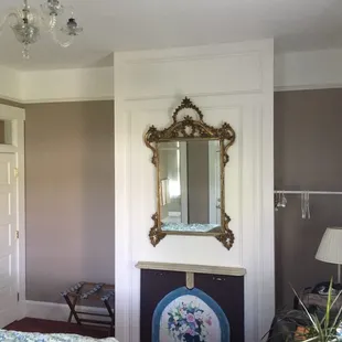 Cute rooms. Some have working gas fireplaces. This one was fully functional but had a decorative cover when not in use.