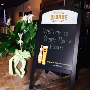 a welcome sign
