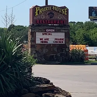 With all the construction going on in the area, you'll still be able to see the restaurant from the main road