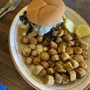 Swiss &amp; Mushroom Burger