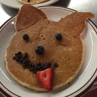 I would call this the cutest pancake! This is thePrairie Dog Pancake. Full menu all day!