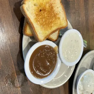 Given extra gravy without being asked, cause they knew they would be needed...