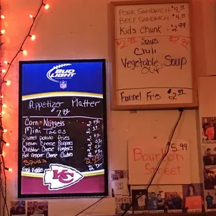 Extended menu
