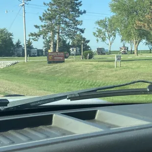 Approaching the entrance and easy to find