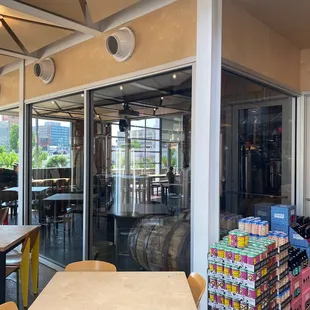 the inside of a restaurant