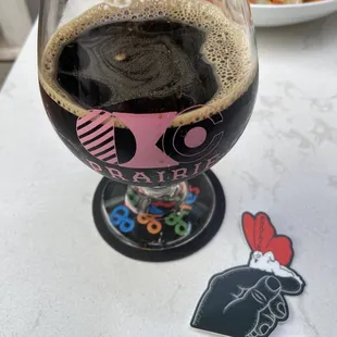 Prarie stout and sticker