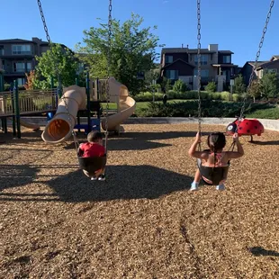 We love the playground, but do wish they had more swings!