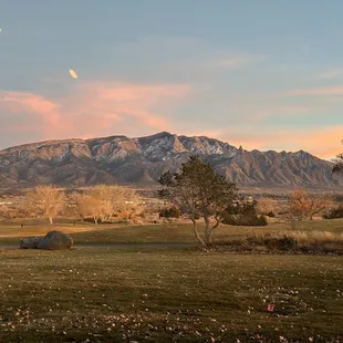 Sandia mountain at sunset