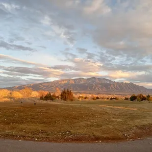 a view of the mountains