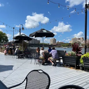 Outside deck eating!