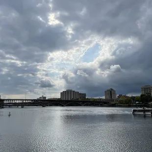 The view outside on the patio