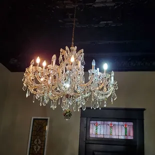 Chandelier in the second dining room