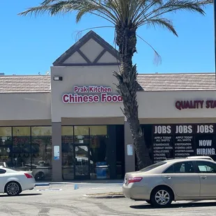Where is service for Chinese food in Fontana? Park kitchen