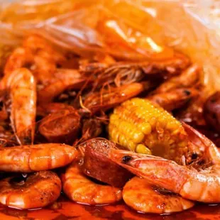 Spicy Cajun Shrimp. come with only one sauce