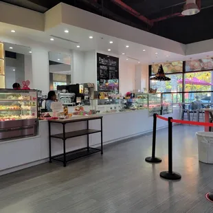 Interior of bakery