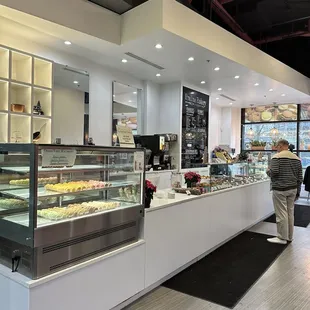 Interior with pastry counter.