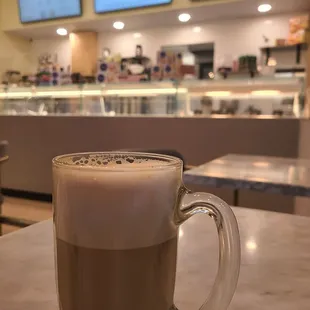 Caramel Latte and order kiosk