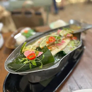 &quot;PLA NUNG MANOW&quot; | Steamed branzino in chili lime broth