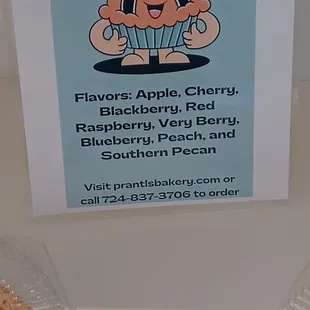 two pies on display
