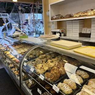 inside counter and pastry display