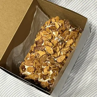 burnt almond torte slice