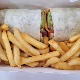 Wrap with fries