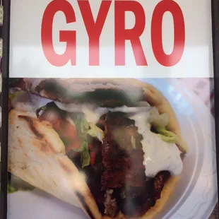 Lamb and chicken gyro