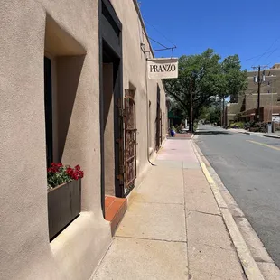 June 7, 2023 - Pranzo Italian Restaurant (Sante Fe, NM) - Front entrance