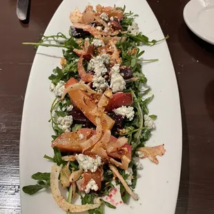 Beet and Poached Pear Salad