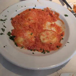 It&apos;s fancy Italian restaurant .. Fresh fried chicken and pasta ... Champs .. friendly waitress &amp; More patient with our son crazy ...