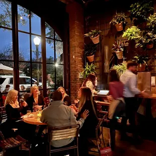 Interior shot from the bar looking out on Park Ave
